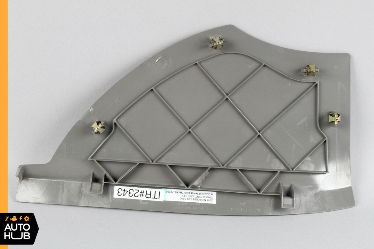 06-11 Mercedes W219 CLS500 CLS550 Dashboard Front Left Panel Trim Cover Grey OEM - photo 6