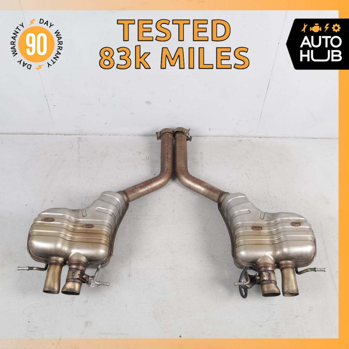 Bentley Continental GTC Speed Exhaust Muffler Mufflers Right & Left Set OEM 83k - photo 1