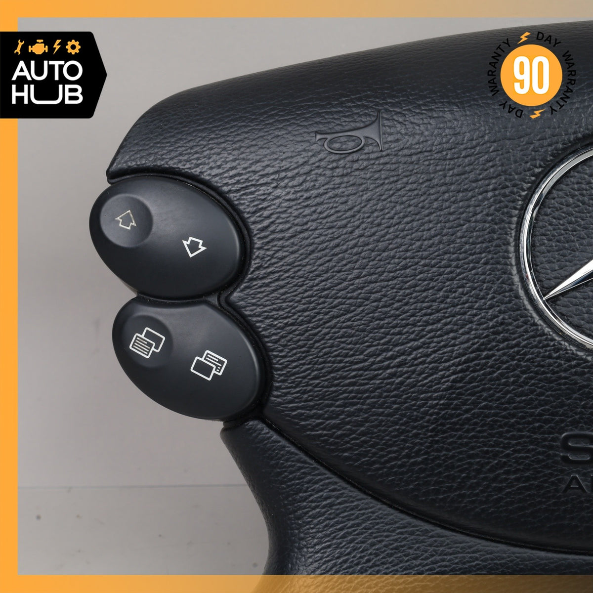 Mercedes W209 CLK500 E350 SL500 Steering Wheel Airbag Air Bag Black OEM - photo 3