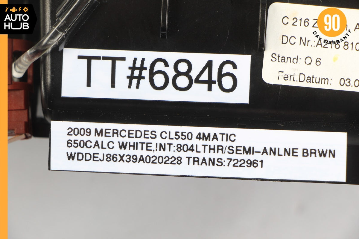 07-14 Mercedes W216 CL550 CL63 AMG Center Console Ash Tray Ashtray Trim Wood OEM - photo 12