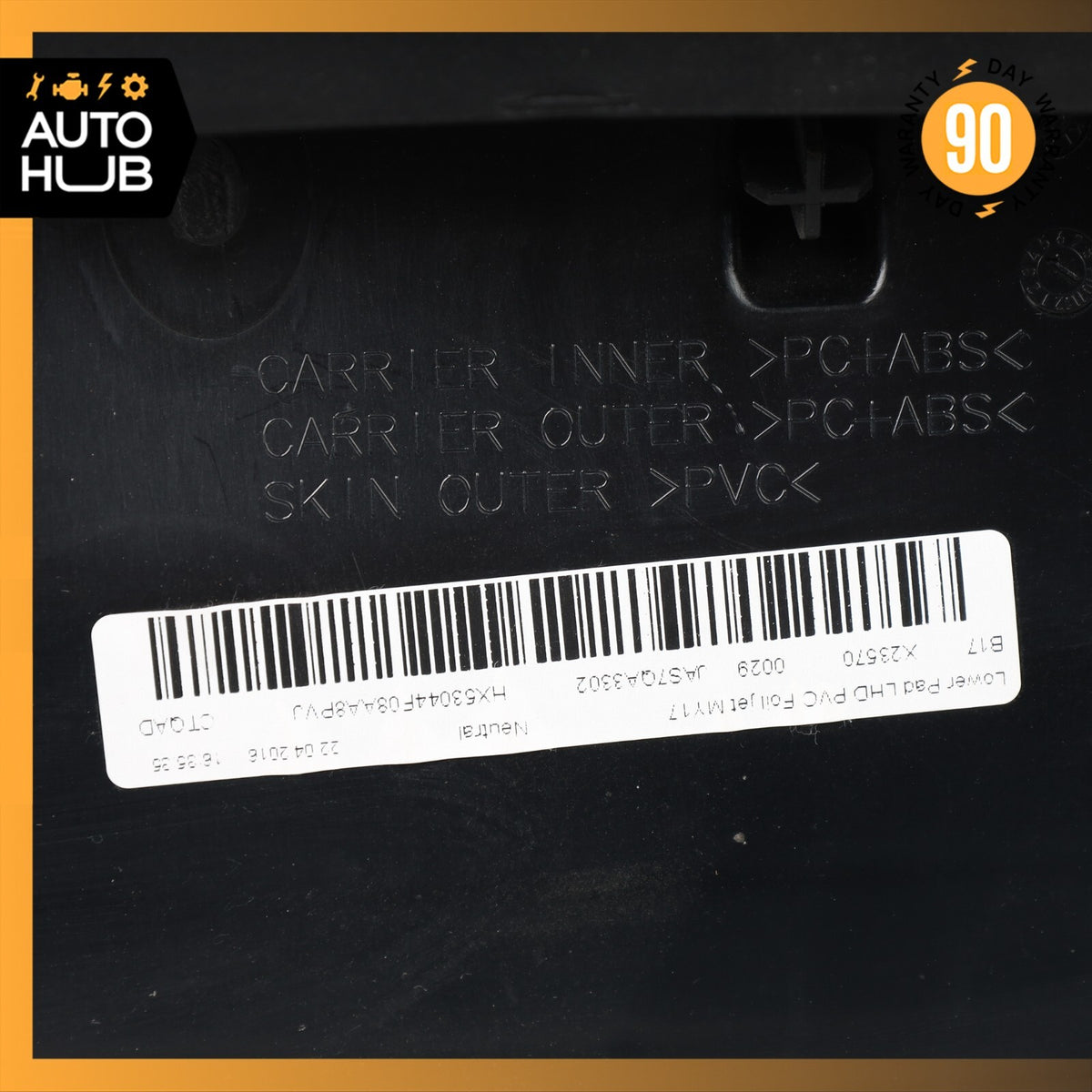 14-24 Jaguar X152 F-Type Front Left Under Dash Lower Knee Panel Black OEM - photo 13