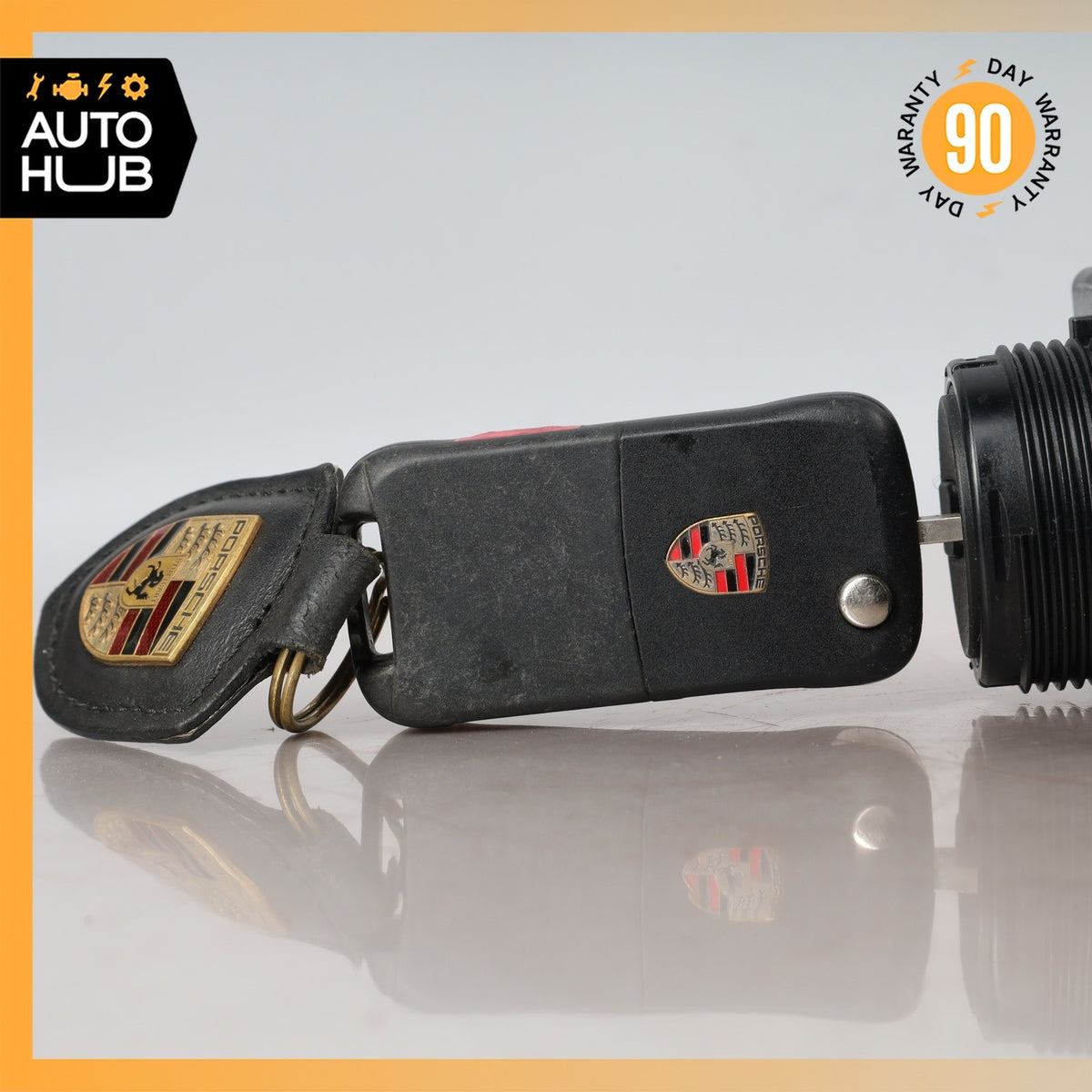 03-10 Porsche Cayenne 955 Start Ignition Switch Module w/ Key OEM - photo 4