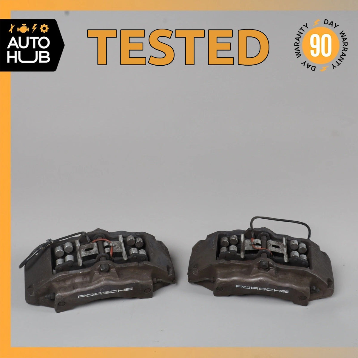 04-10 Porsche Cayenne 955 Front Left & Right Brake Caliper Set OEM - photo 1
