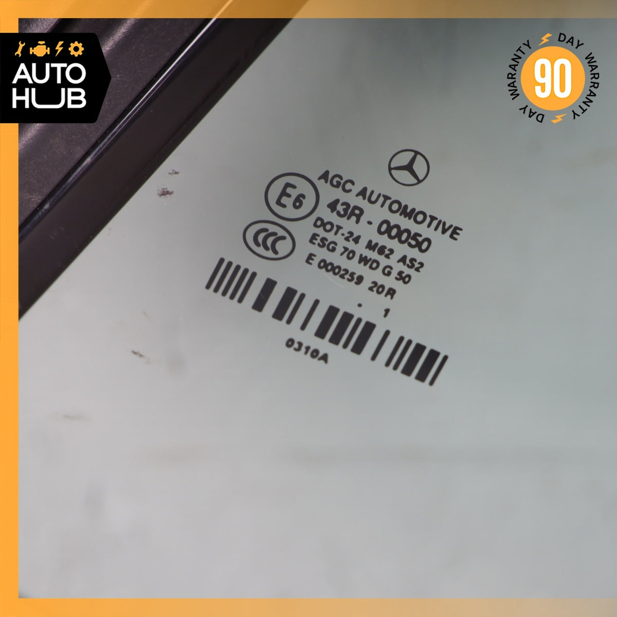 11-17 Mercedes W207 E350 Convertible Rear Left Quarter Window Glass OEM 21k - photo 9