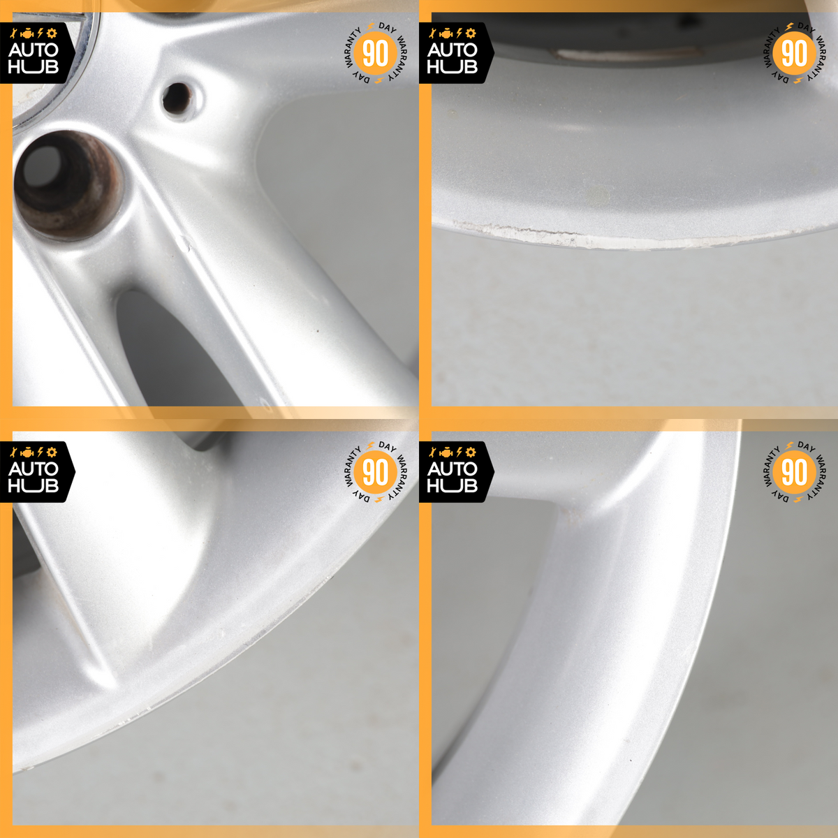 Mercedes W209 CLK350 SLK350 7.5 x 17 17" Front Wheel Rim Silver 2094014102 OEM - photo 22