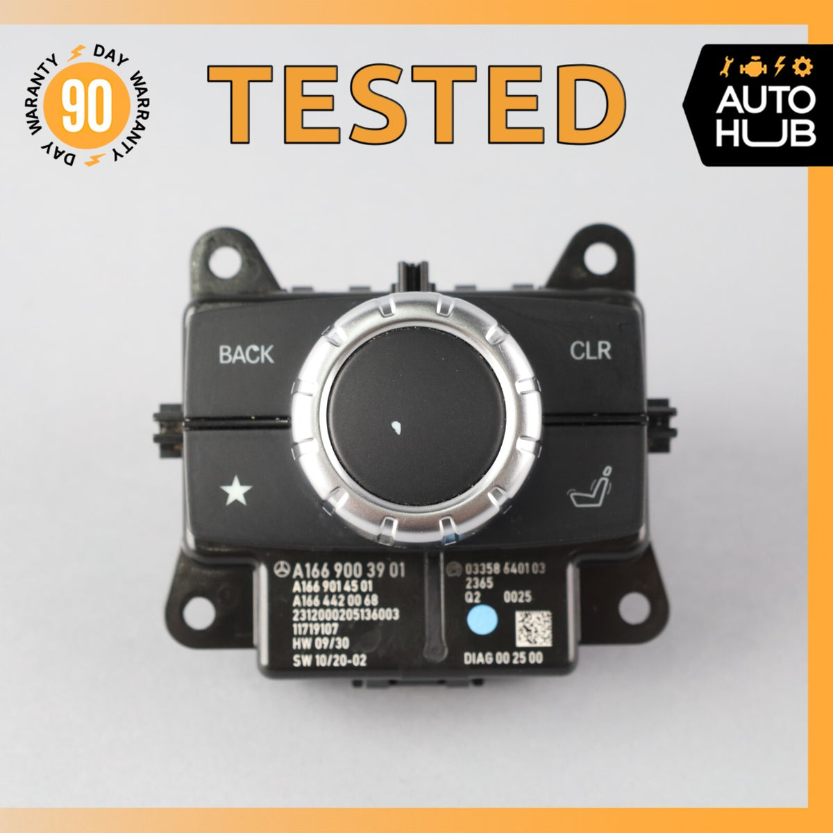 12-13 Mercedes W166 ML63 AMG Center Console Navigation Stereo Control Switch OEM - photo 1