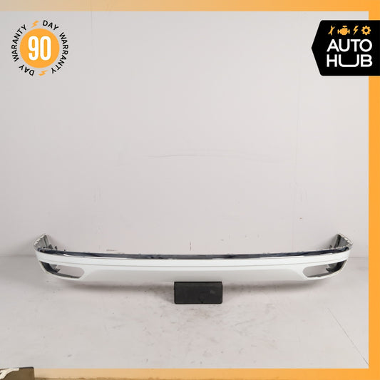 11-14 Audi D4 A8L Rear Bumper Cover Diffuser White OEM - photo 1