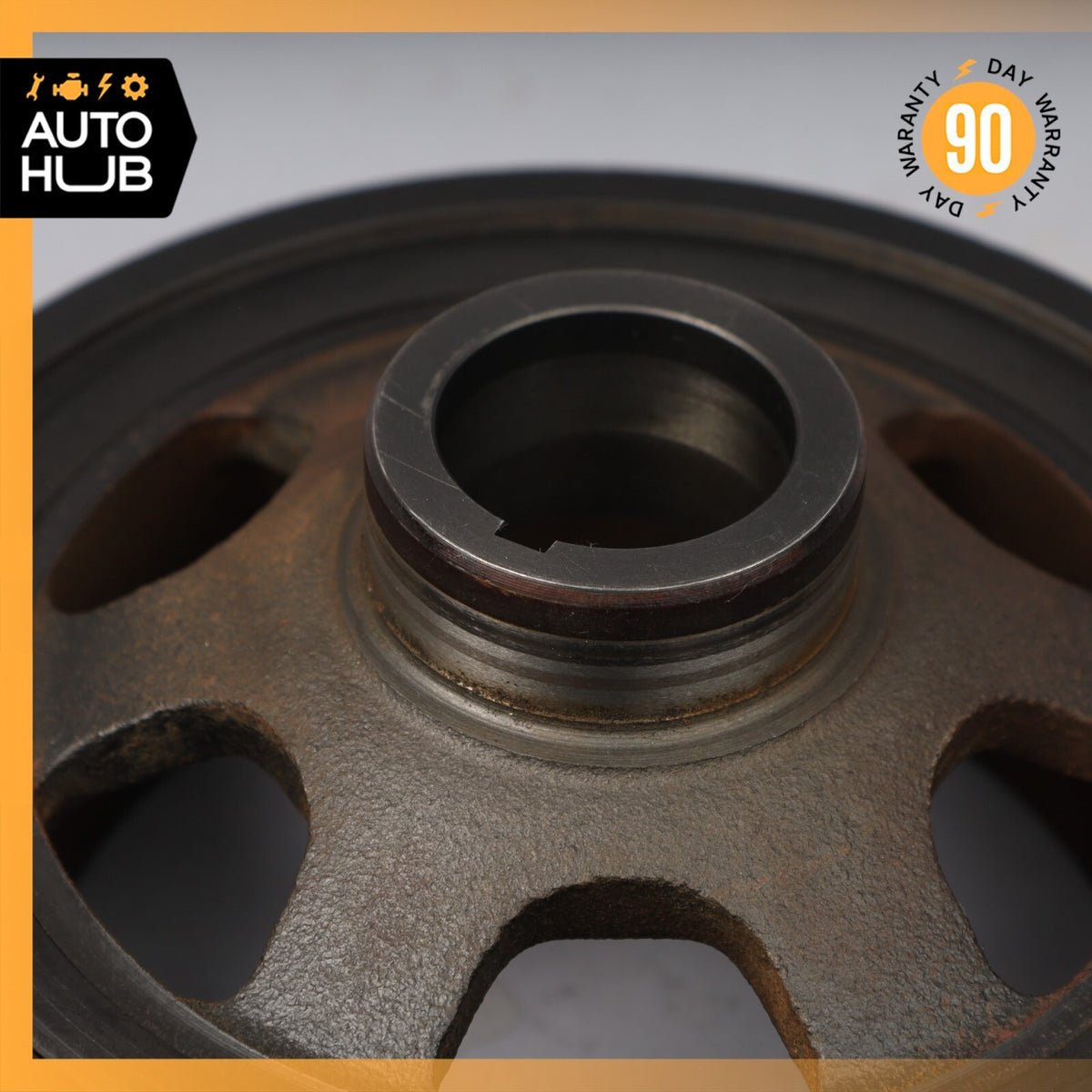 98-07 Mercedes R129 SL500 E430 Engine Motor Crankshaft Pulley Vibration Damper - photo 2