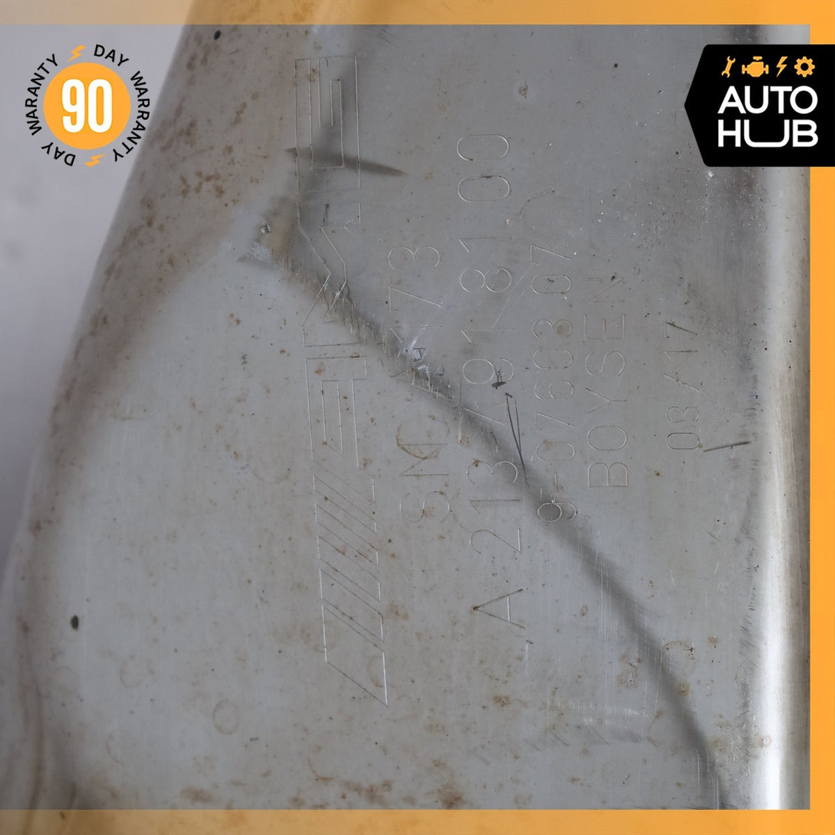 17-18 Mercedes W213 E43 AMG Left & Right Side Exhaust Muffler Mufflers OEM 77k - photo 9