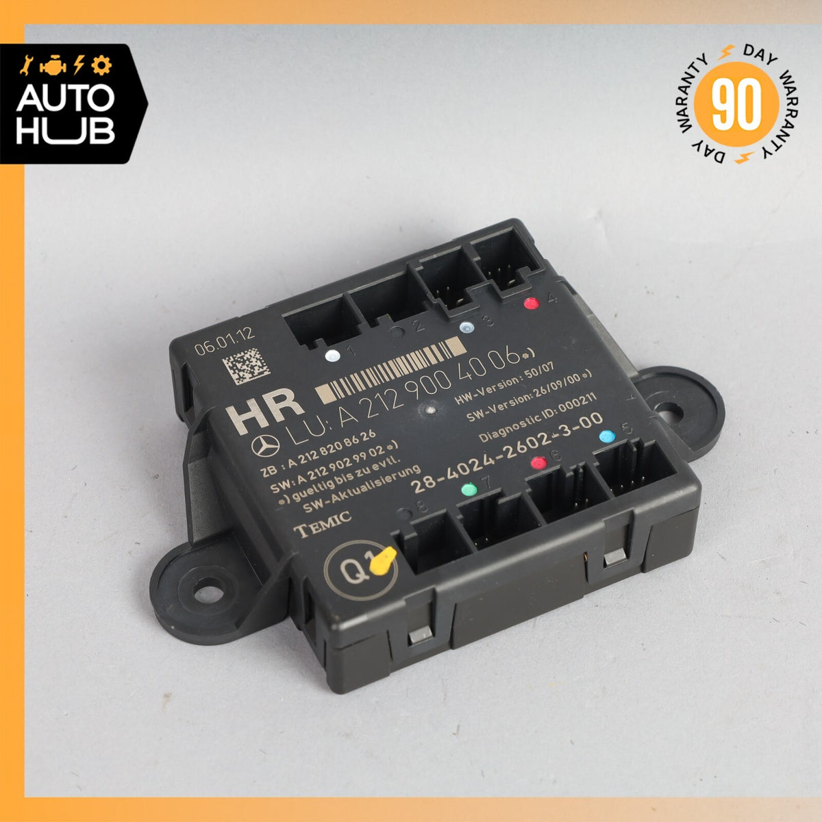 08-18 Mercedes W204 C300 C350 GLK350 Rear Right Side Door Control Module OEM - photo 1