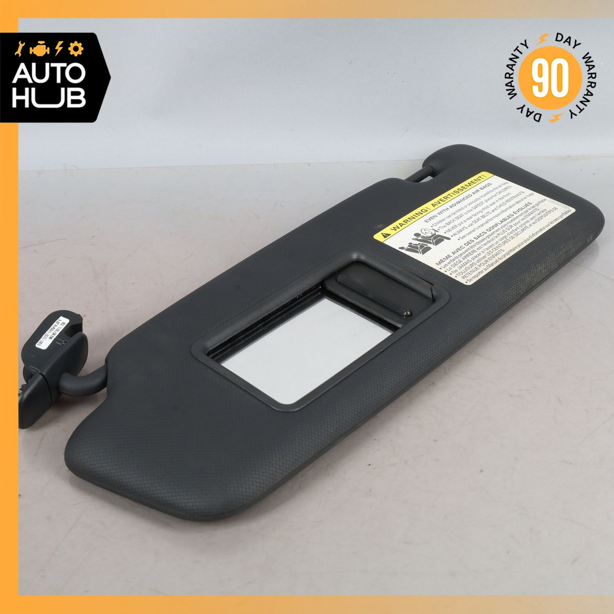 09-12 Audi 8R Q5 Left Driver Side Sunvisor Sun Visor Black OEM - photo 7
