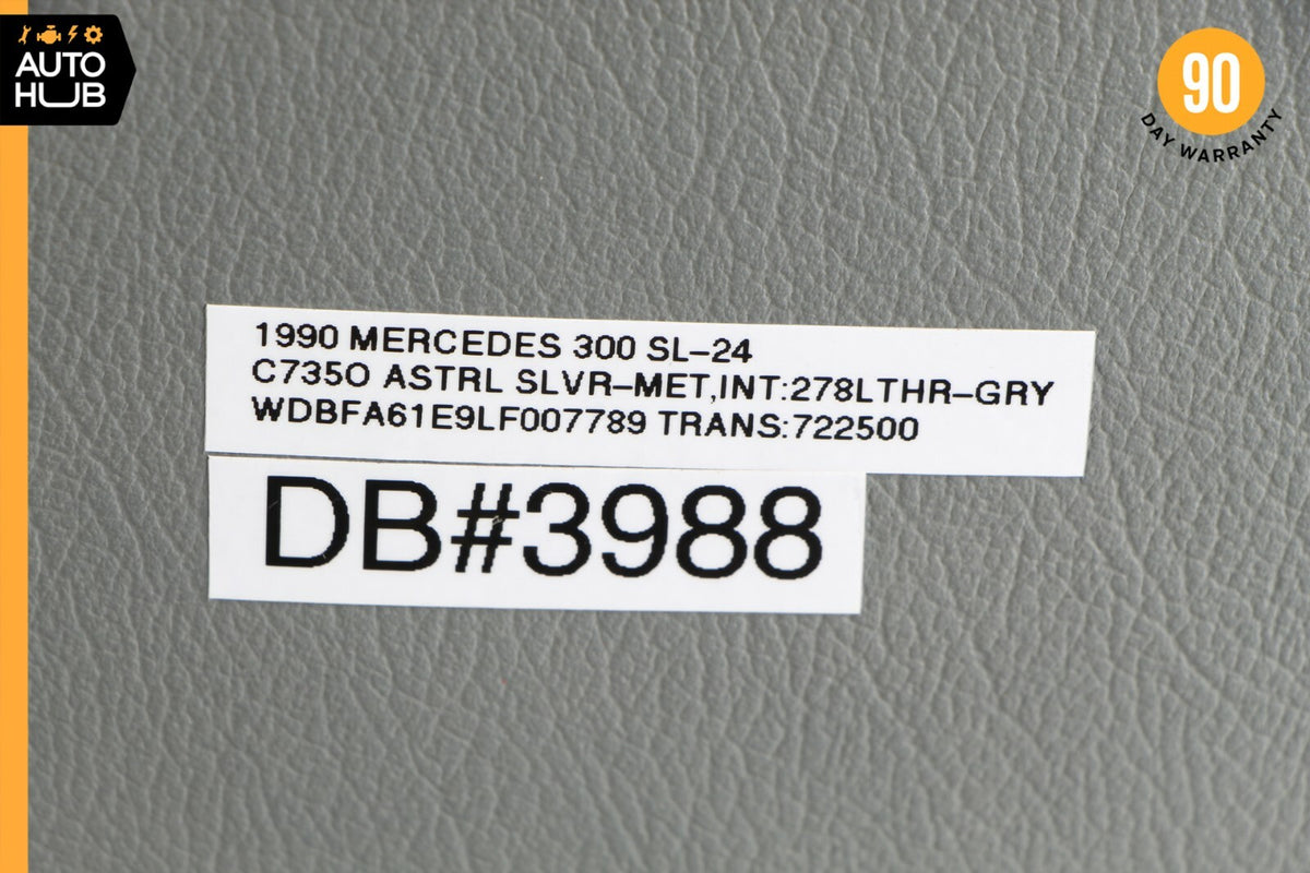 90-95 Mercedes R129 300SL SL320 Front Left Driver Headrest Head Rest Grey OEM - photo 9