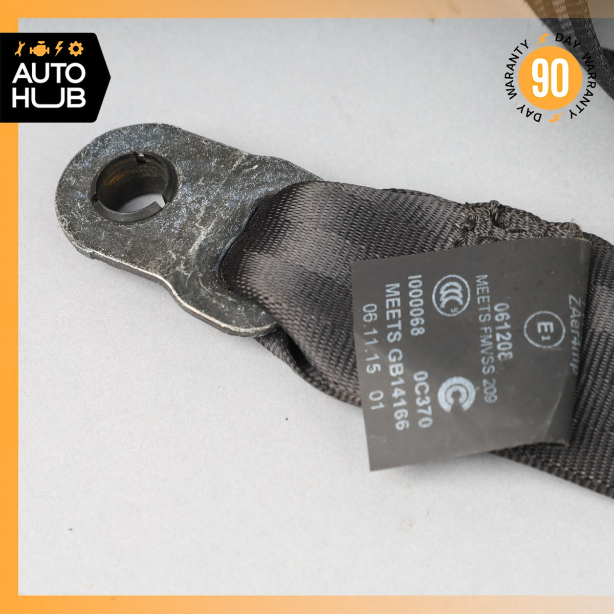 2016 Jaguar X351 XJ Front Left Driver Seat Belt Retractor Black OEM - photo 7