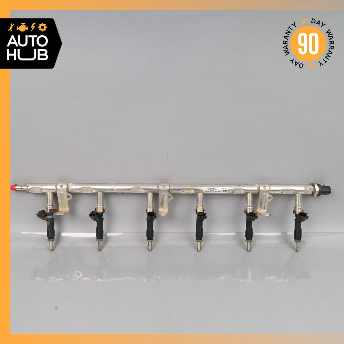 Aston Martin DBS DB11 5.2L V12 Right Fuel Injection Rail Line w/ Injectors OEM - photo 2