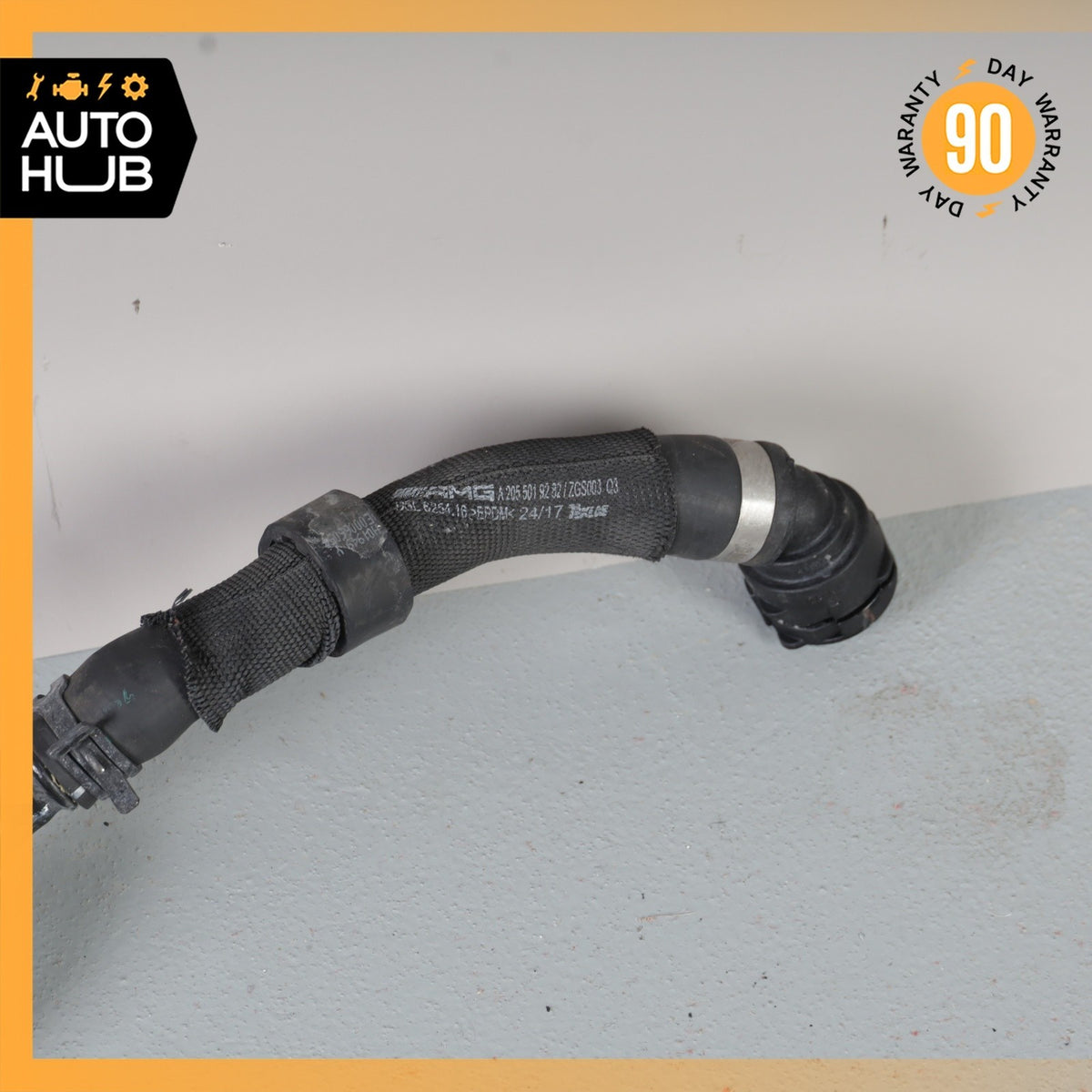 15-23 Mercedes W205 C63 AMG M177 Engine Water Coolant Hose Pipe Line OEM - photo 7