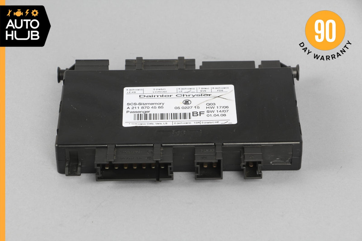 03-12 Mercedes W164 ML320 E63 AMG Front Right Seat Control Module 2118704585 OEM - photo 1