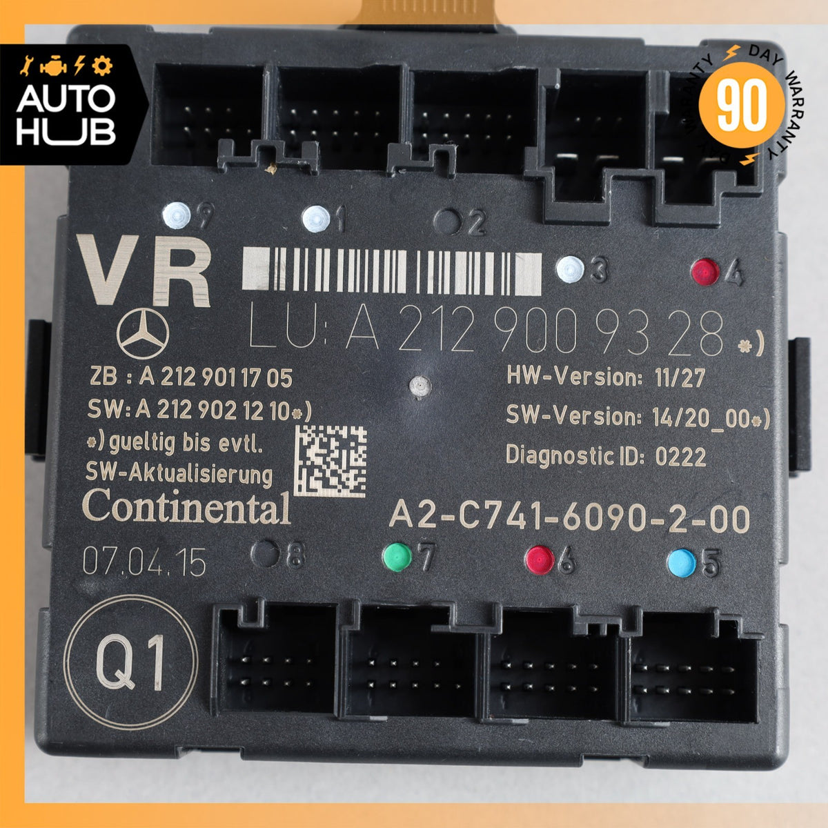 08-17 Mercedes W218 CLS550 SLK250 Front Right Side Door Control Module OEM - photo 7