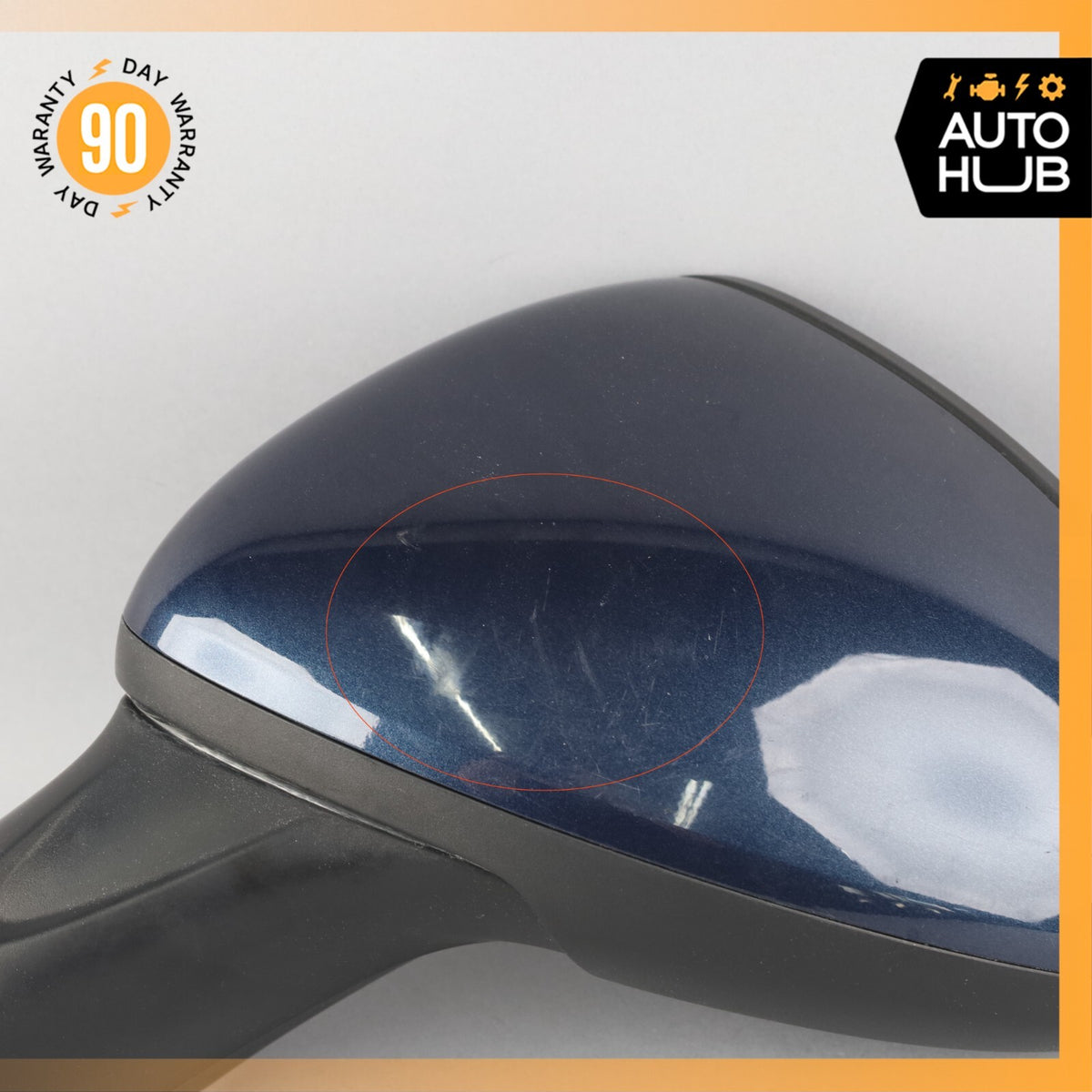 11-14 Porsche Cayenne 958 Left Side Rear View Door Mirror Blue OEM - photo 8