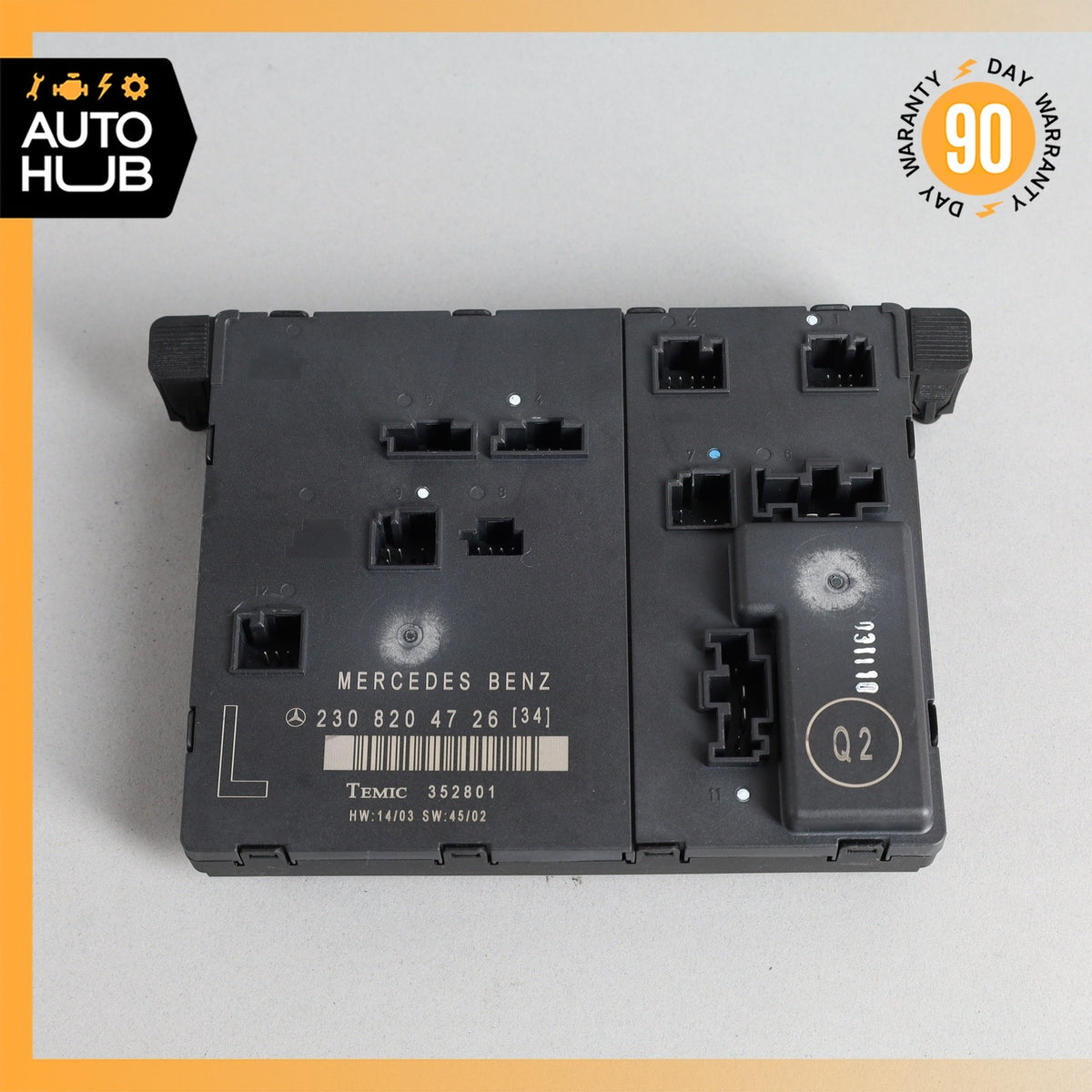 03-12 Mercedes R230 SL500 SL550 Door Control Module Left Driver Side OEM - photo 2