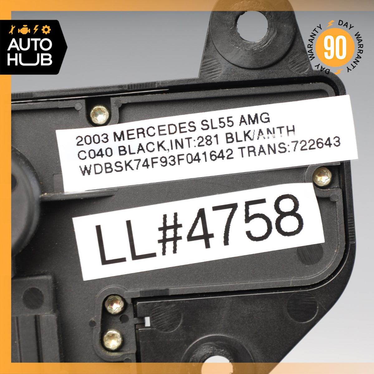 03-08 Mercedes R230 SL55 AMG SL500 Right Side Seat Switch Control Module OEM - photo 12