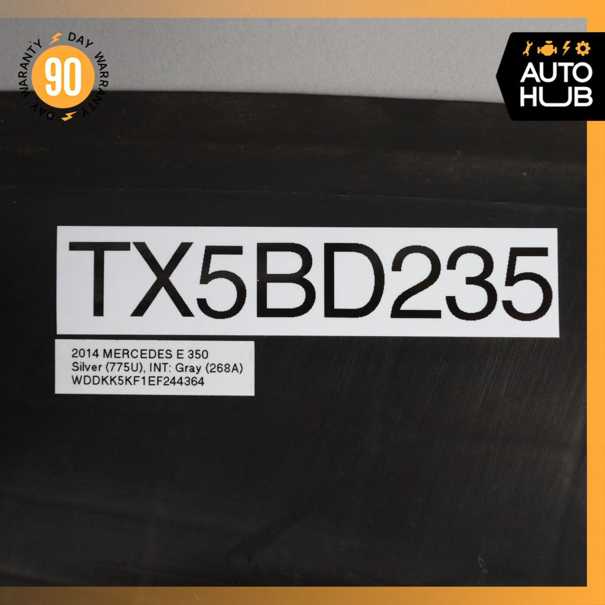 2014 Mercedes W207 E350 Engine Radiator Lower Baffle Air Duct 2075052730 OEM 16k - photo 12