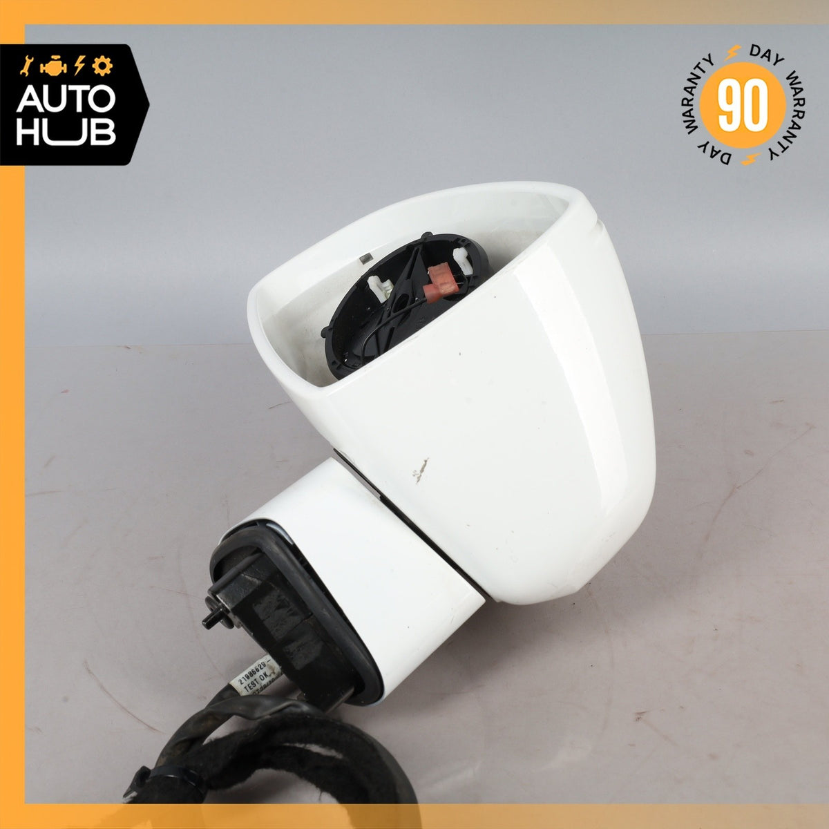 08-15 Audi 8J TT Left Side Rear View Door Mirror White 8J0857501A OEM - photo 5