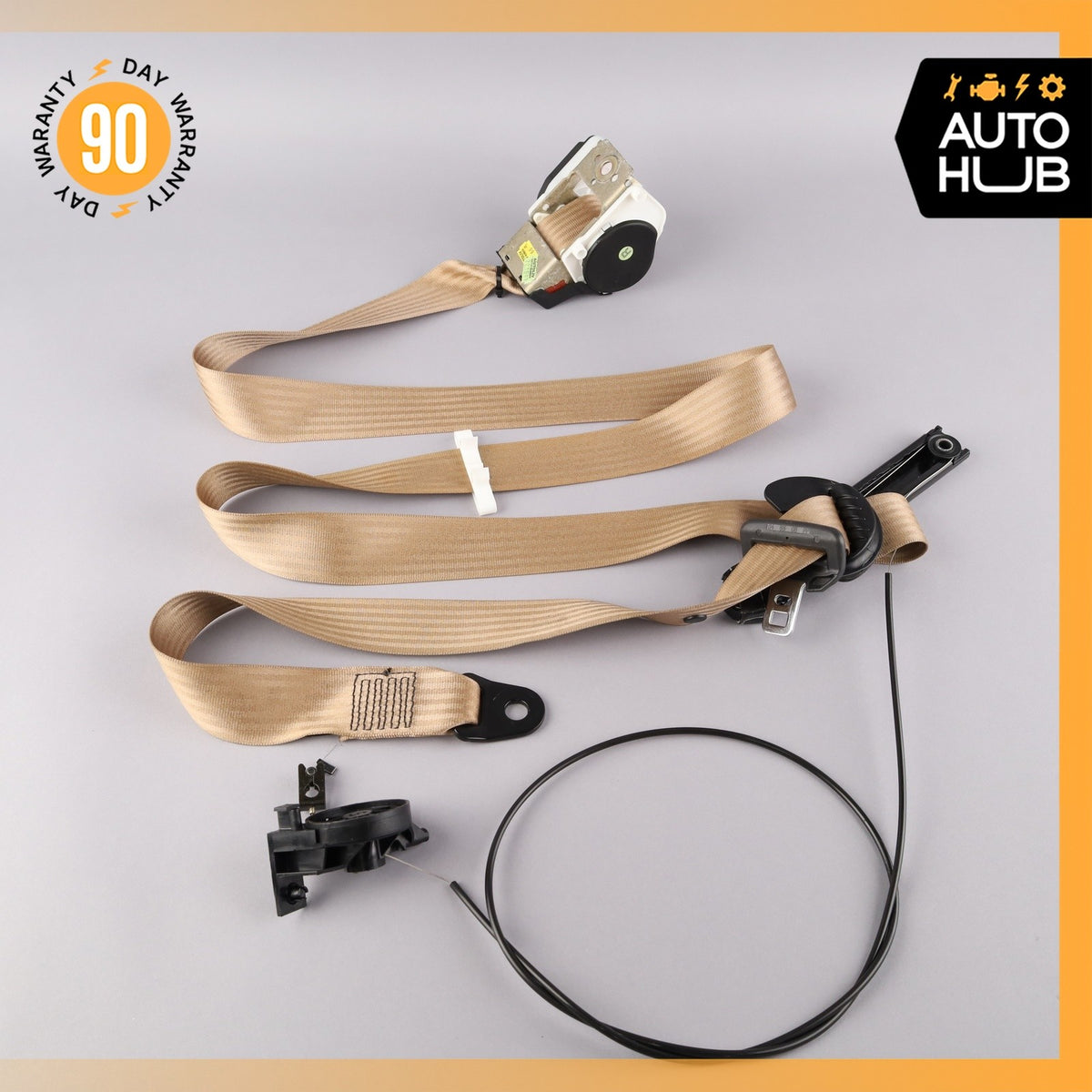 99-04 Bentley Arnage / RR Seraph Front Right Side Seat Belt Retractor Beige OEM - photo 11