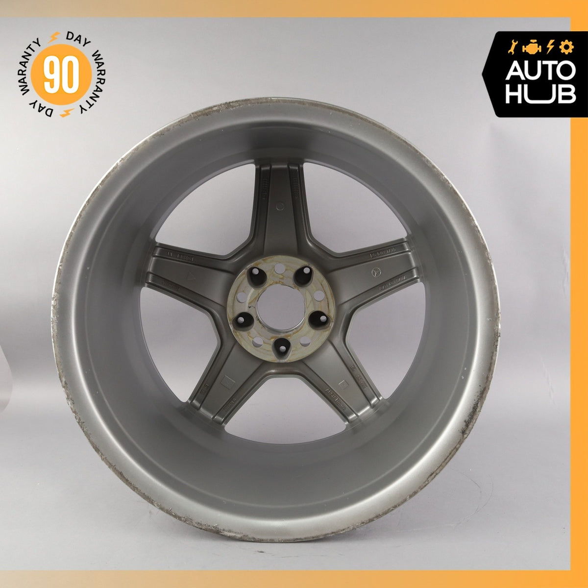 Mercedes W211 E350 E55 CLS55 AMG 9 x 18 18" Rear Wheel Rim 2114016702 OEM - photo 11
