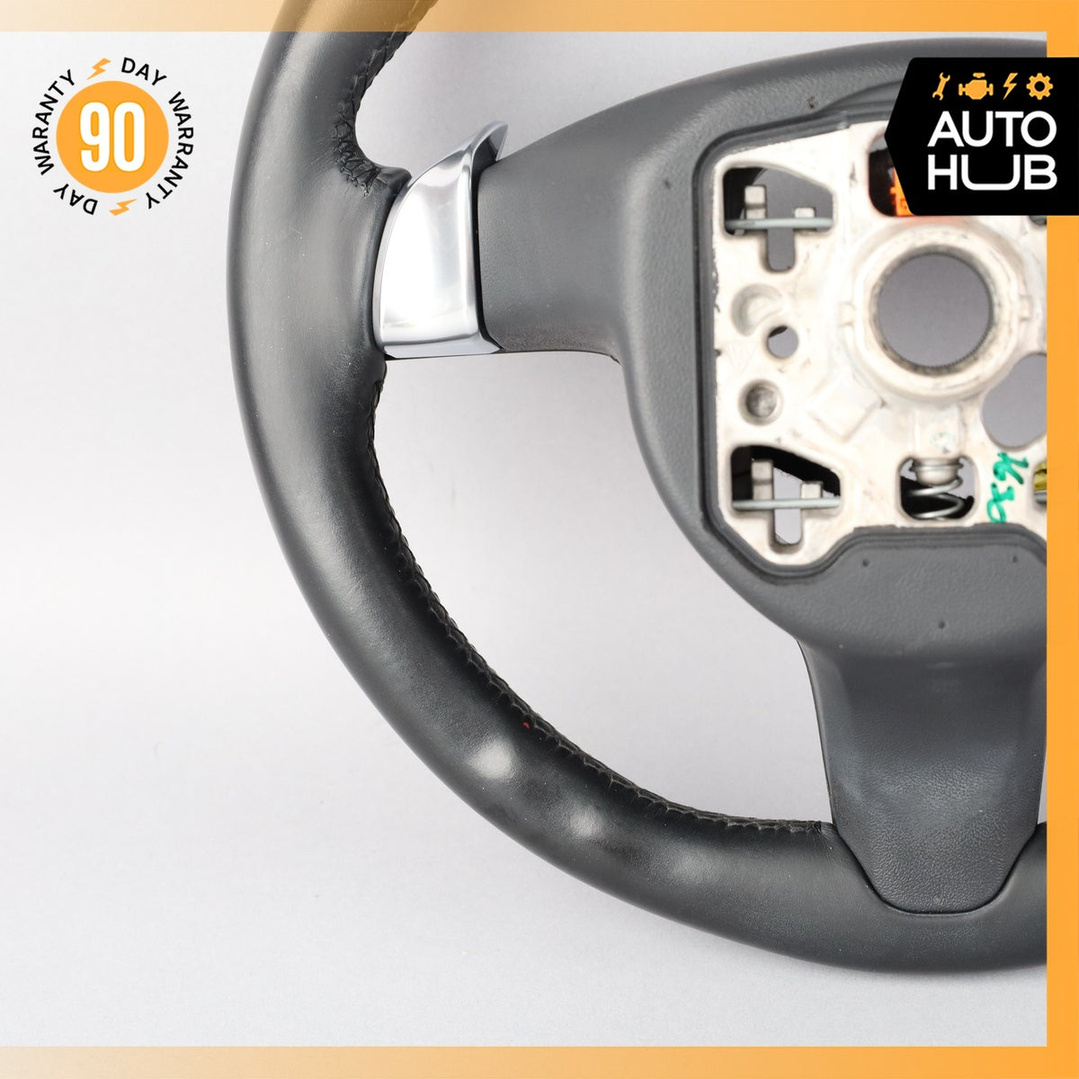 11-16 Porsche Cayenne 958 Steering Wheel w/ Paddle Shifters Black OEM - photo 15