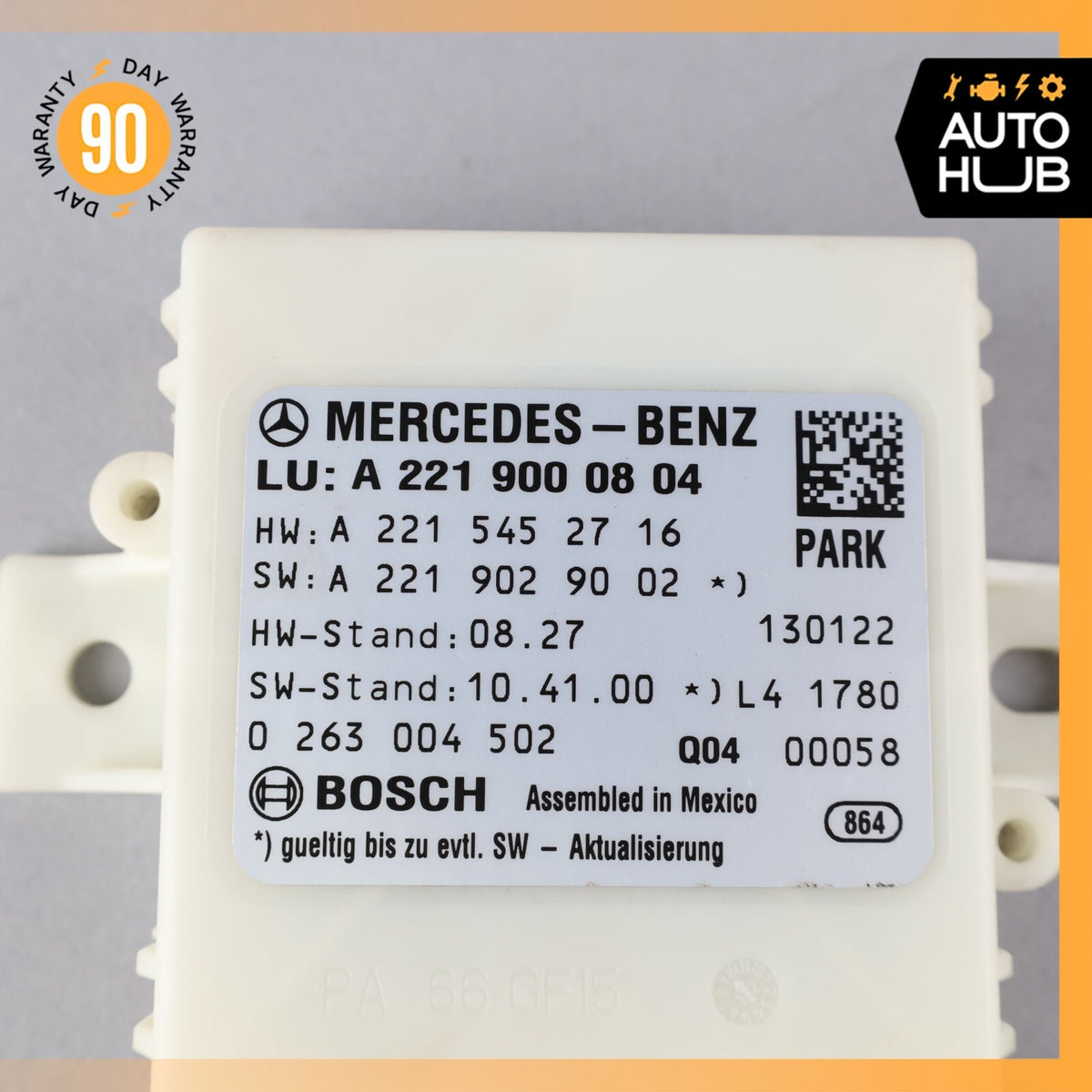 10-13 Mercedes W221 S63 S550 Park Assist Parktronic Sensor Module Control OEM - photo 7