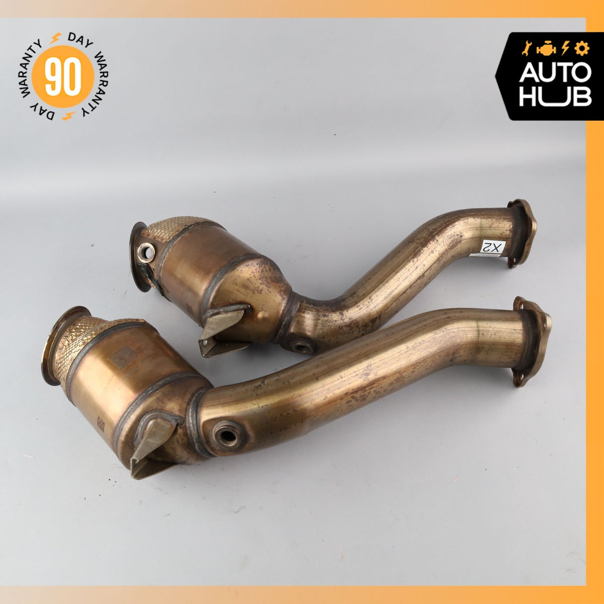 Porsche Cayenne 958 GTS S Front Engine Exhaust Downpipe Left & Right Set OEM 39k - photo 7