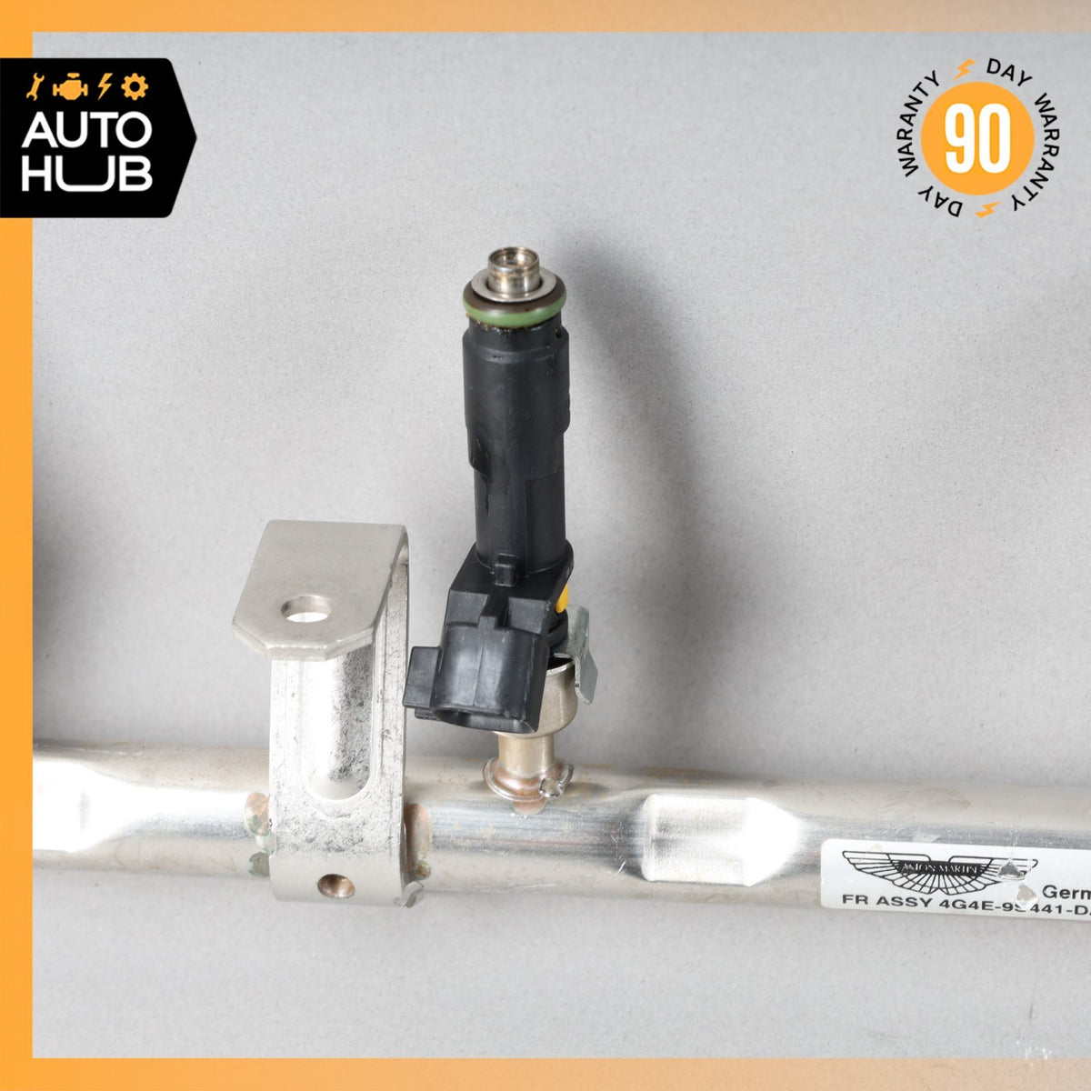 10-17 Aston Martin DB9 Rapide Left Side Fuel Injector Rail w/Injectors OEM - photo 4