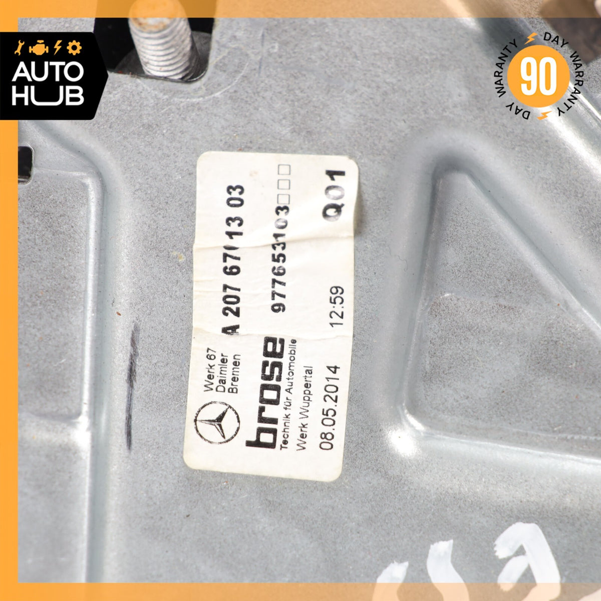 Mercedes W207 E350 E400 Coupe Rear Left Driver Side Window Regulator w/Motor OEM - photo 16