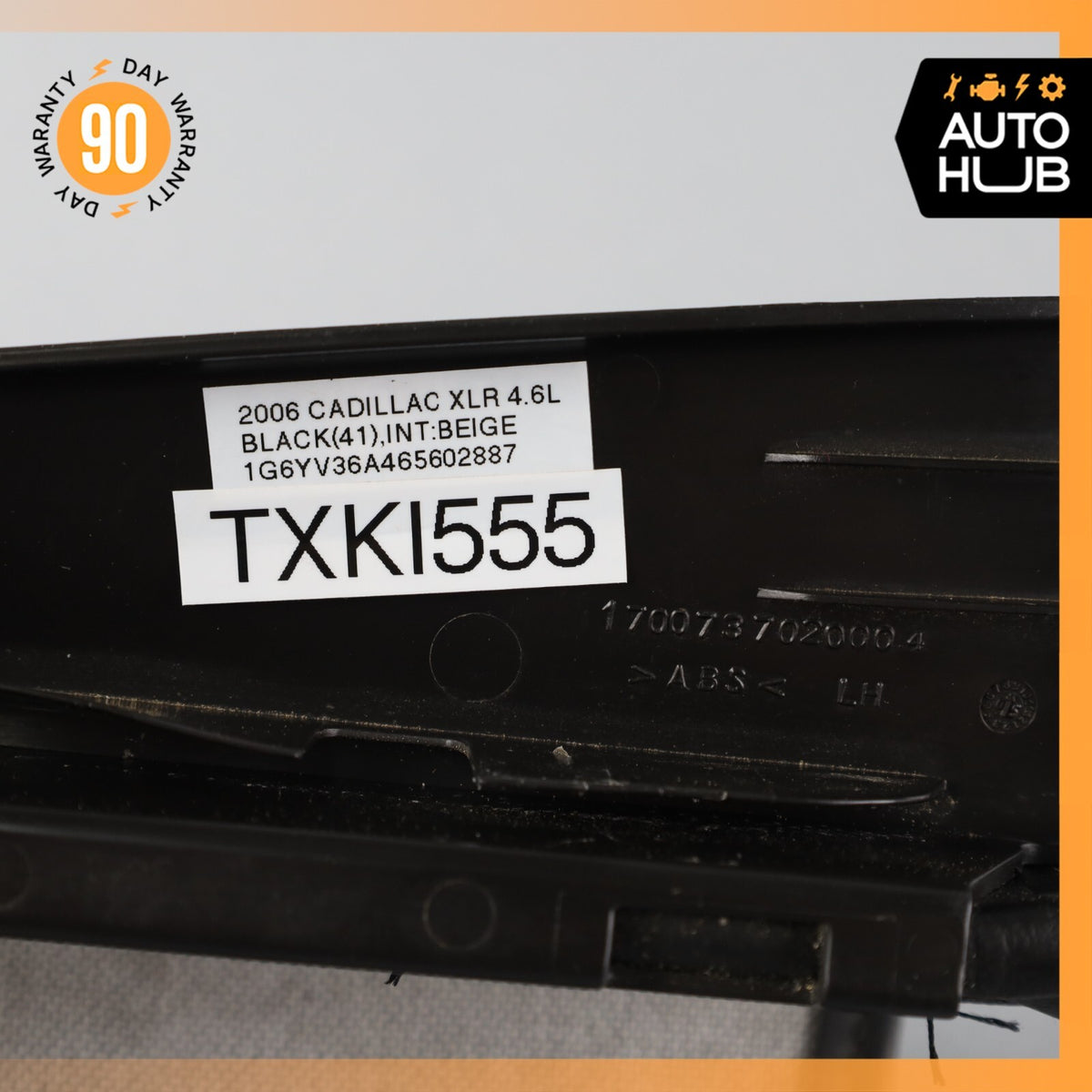 04-09 Cadillac XLR Left Driver Side Quarter Glass Flap Black OEM - photo 17