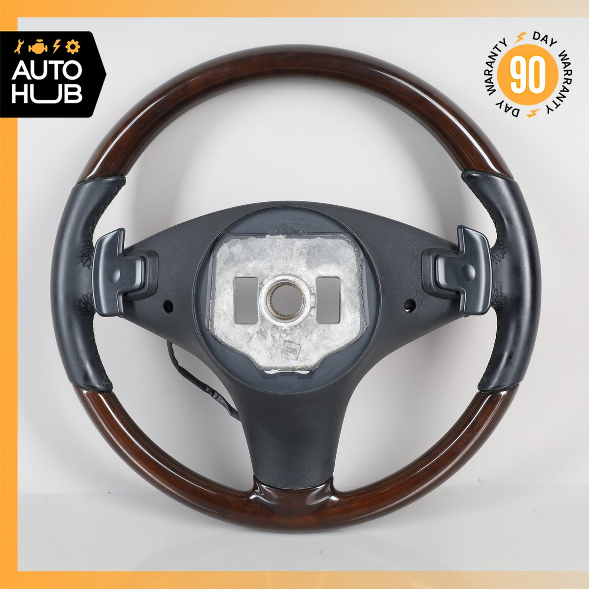 08-12 Mercedes W207 E550 C300 Driving Steering Wheel Wood w/Paddle Shifters OEM - photo 15