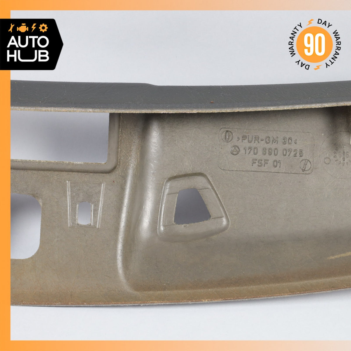 97-04 Mercedes R170 SLK230 SLK320 Front Top Upper Headliner Trim Panel Black OEM - photo 10