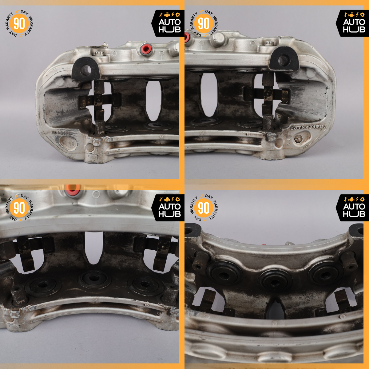 10-23 Porsche Panamera Cayenne Macan Front Brake Calipers Set 7PP615123 OEM - photo 12