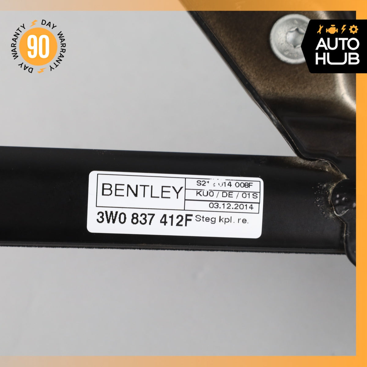 03-17 Bentley Continental GT Front Right Side Door Vent Window Glass OEM - photo 13