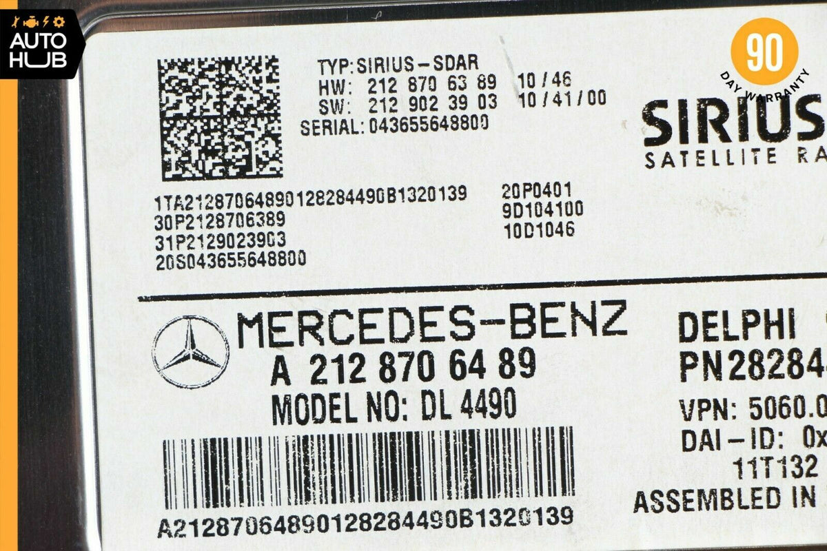 Mercedes W218 CLS550 E350 C250 Sirius Satellite Radio Receiver 2128706489 OEM - photo 9