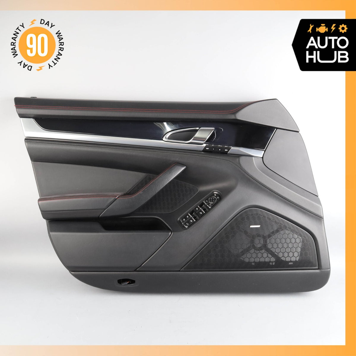 10-16 Porsche Panamera 970 GTS Front Left Interior Door Panel Leather Suede OEM - photo 2