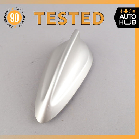 07-14 BMW F15 X5 X6 Top Shark Fin Antenna Roof GPS Silver OEM - photo 1
