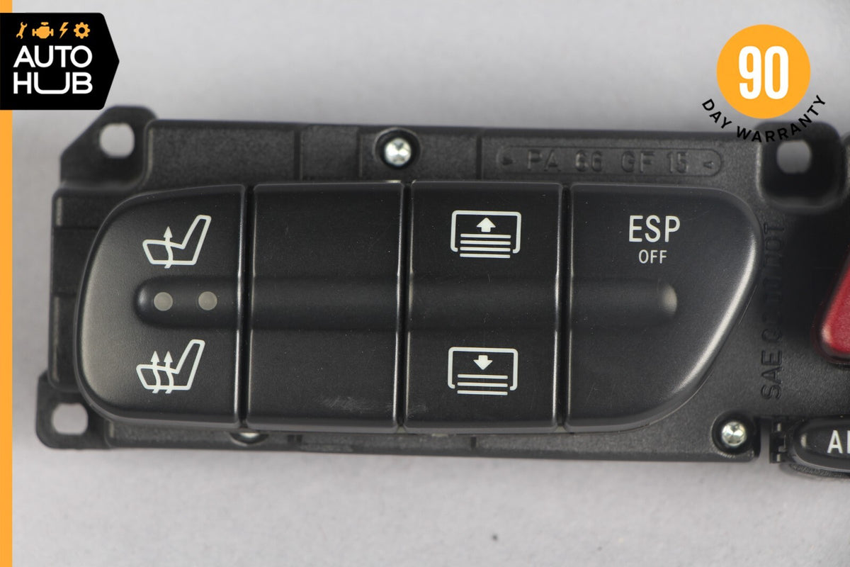 01-04 Mercedes W209 CLK500 C320 Dashboard Control Switch Panel 2038216058 OEM - photo 2