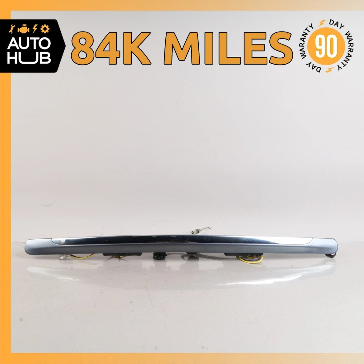 03-13 Maserati Quattroporte M139 Rear Trunk Lid Moulding Plate w/Lights OEM 84k - photo 1
