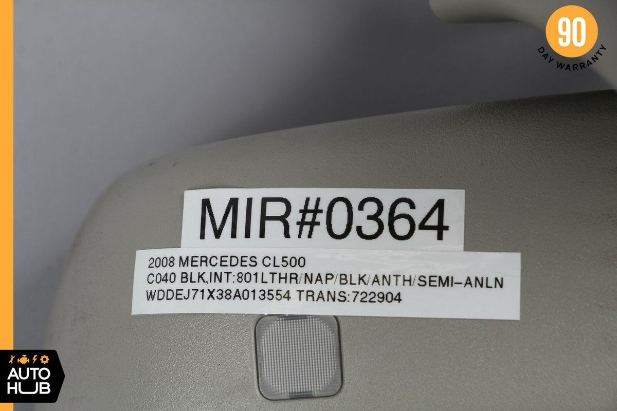 07-10 Mercedes W216 CL550 CL600 CL63 AMG Interior Rear View Mirror Gray OEM - photo 12