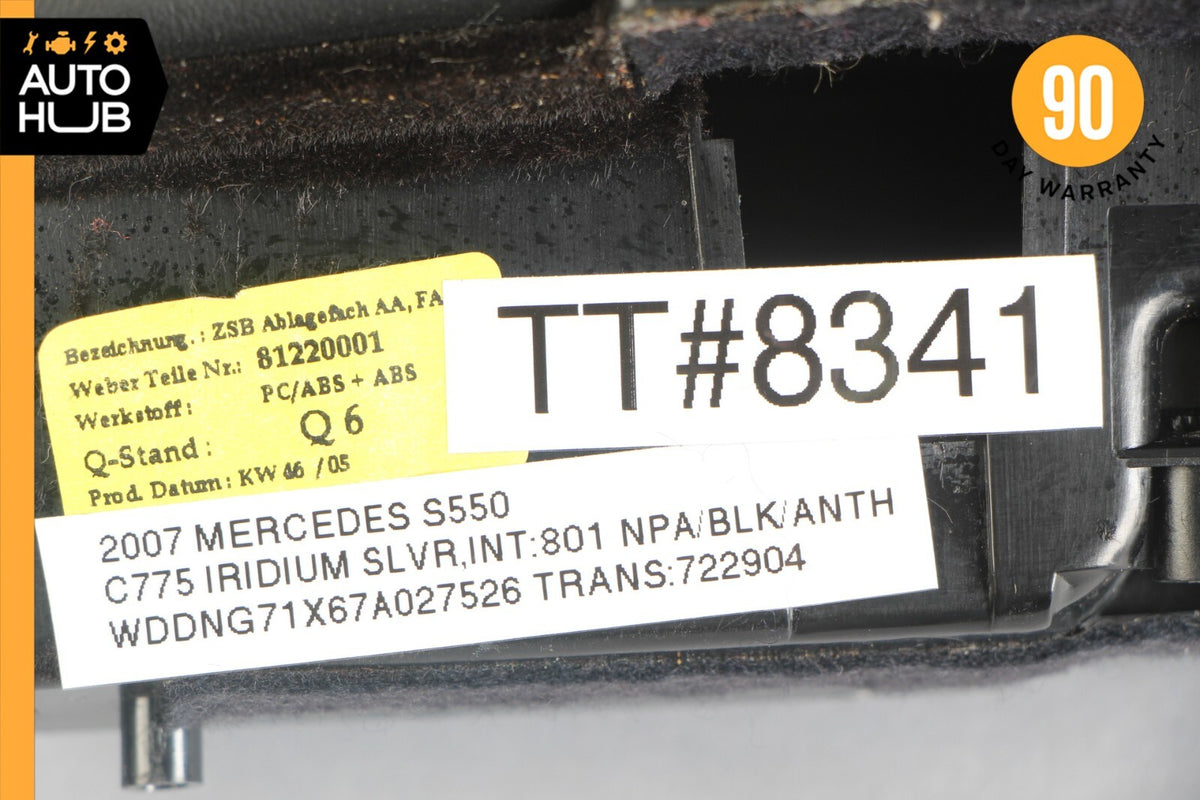 Mercedes W221 S550 S450 Front Right Interior Door Panel Storage Compartment OEM - photo 11