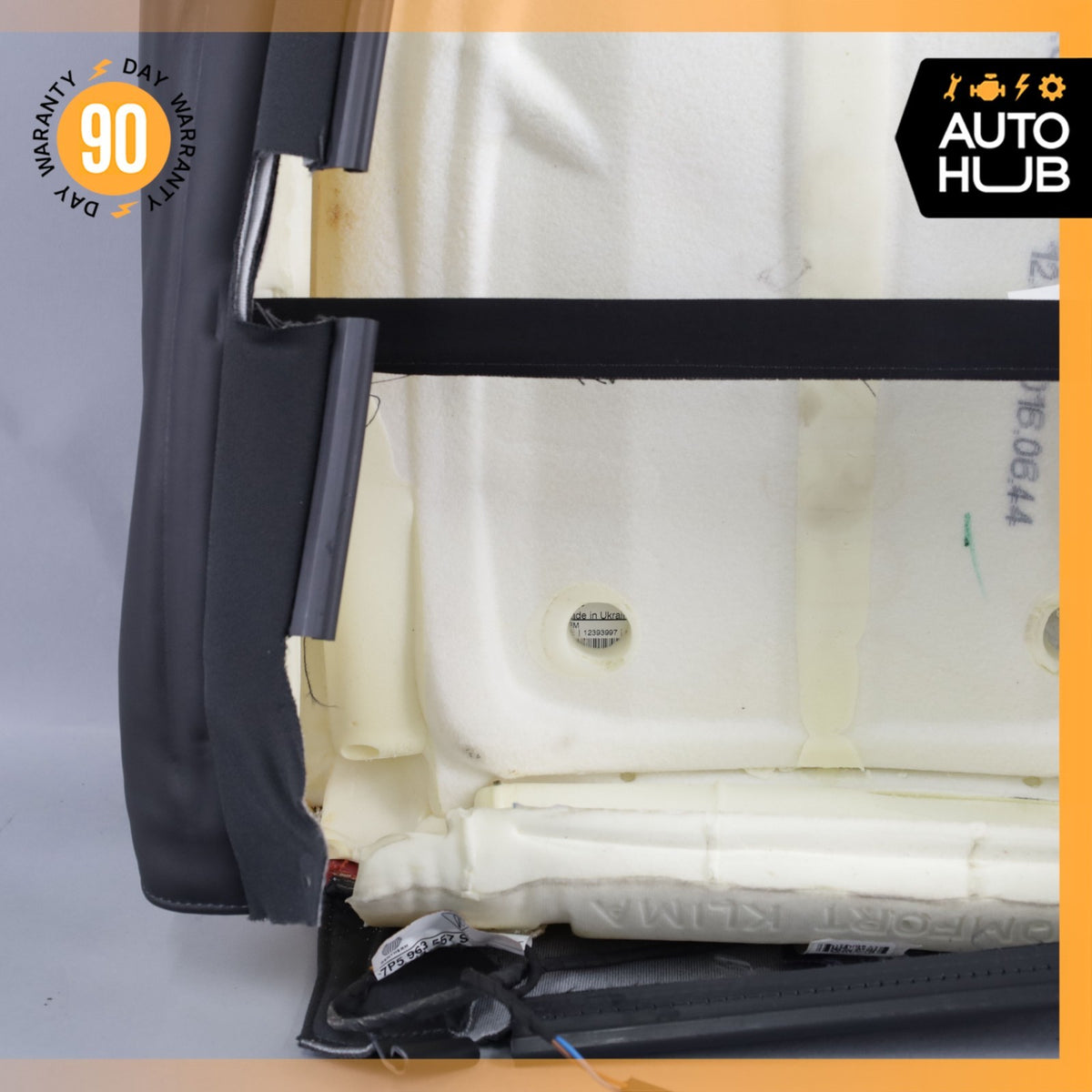 15-18 Porsche Macan 95B Front Left Side Seat Upper Cushion Leather Red OEM - photo 10