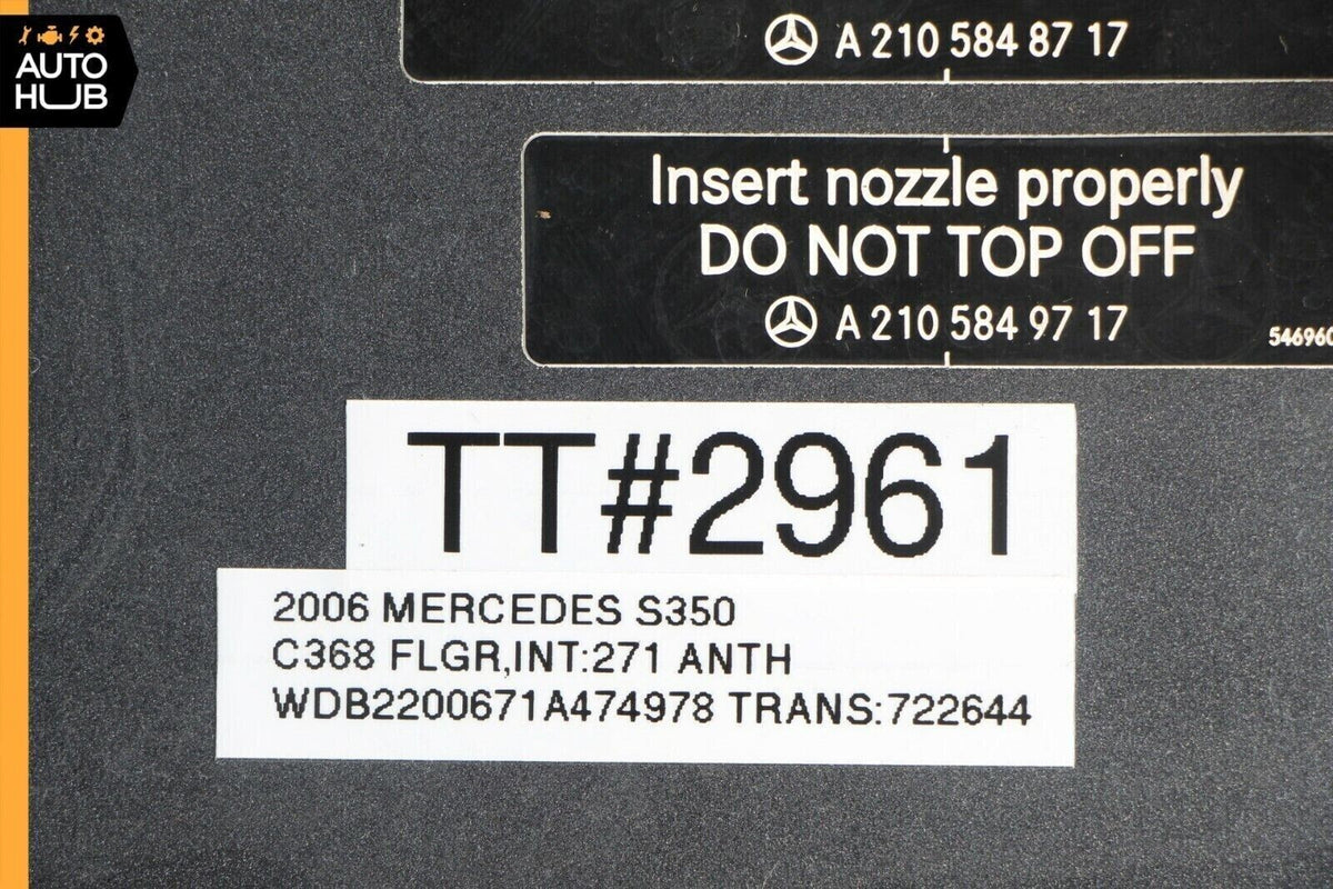 00-06 Mercedes W220 S350 S500 S600 Fuel Gas Tank Door Lid Cover OEM - photo 11