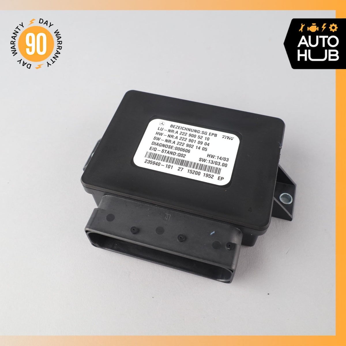 14-17 Mercedes W222 S550 S600 S63 Electronic Parking Brake Control Module OEM - photo 1