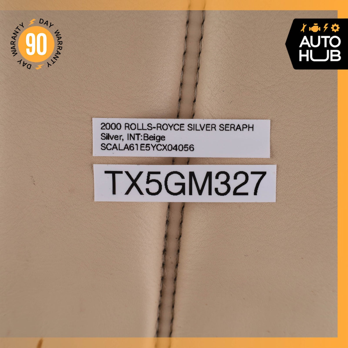 00-02 Rolls Royce Silver Seraph Front Right Lower Bottom Seat Cushion OEM - photo 22