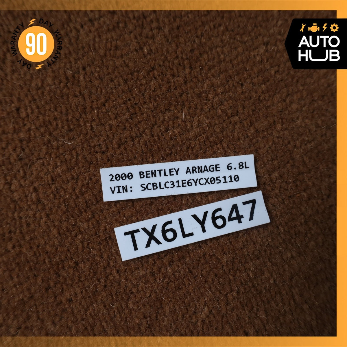 00-02 Bentley Arnage Rolls Royce Silver Seraph Floor Mat Carpet Cover Set OEM - photo 17
